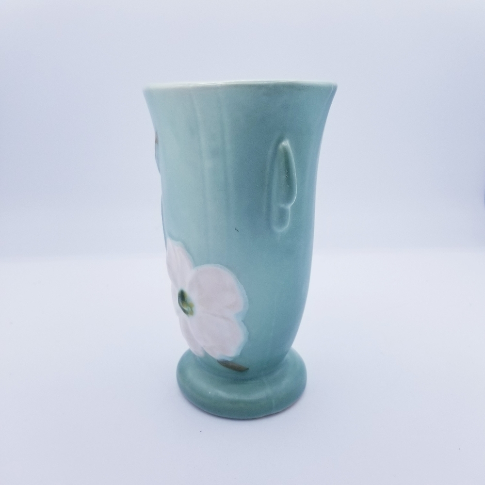 Weller Pottery Green Floral Vase Vintage - Picture 2 of 11